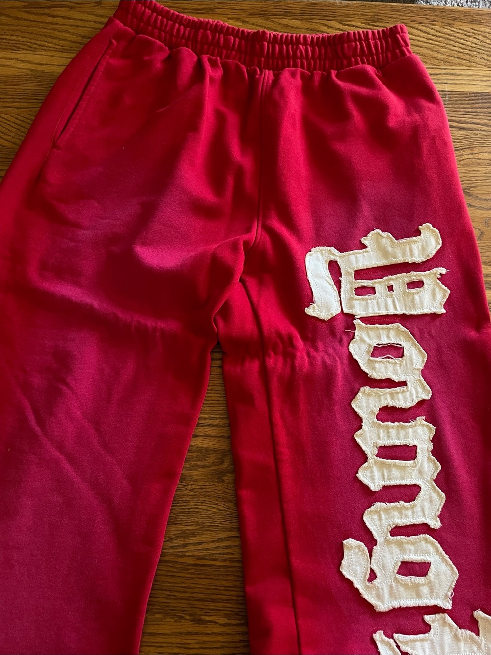 YoungLA Red Graphic Sweatpants